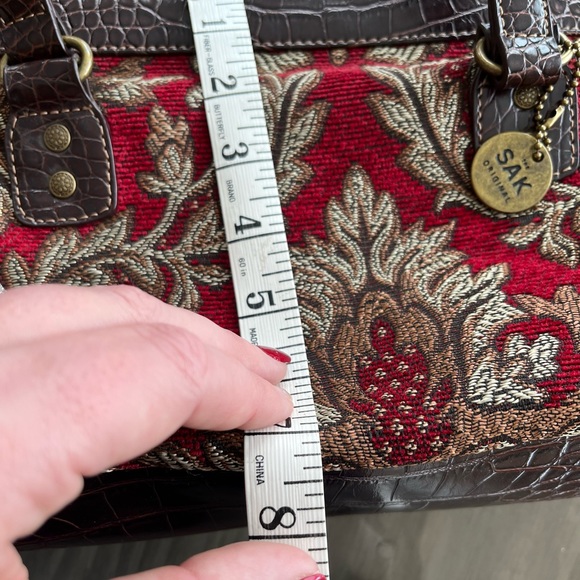 The Sak Tapestry Handbag Red/Brown - Picture 4 of 14